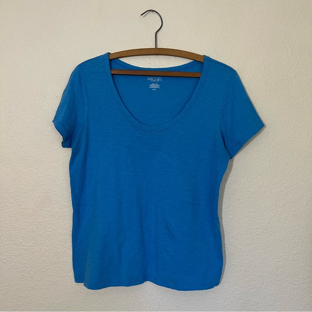 Womens Rachel Roy Blue Tee Shirt Top Size M